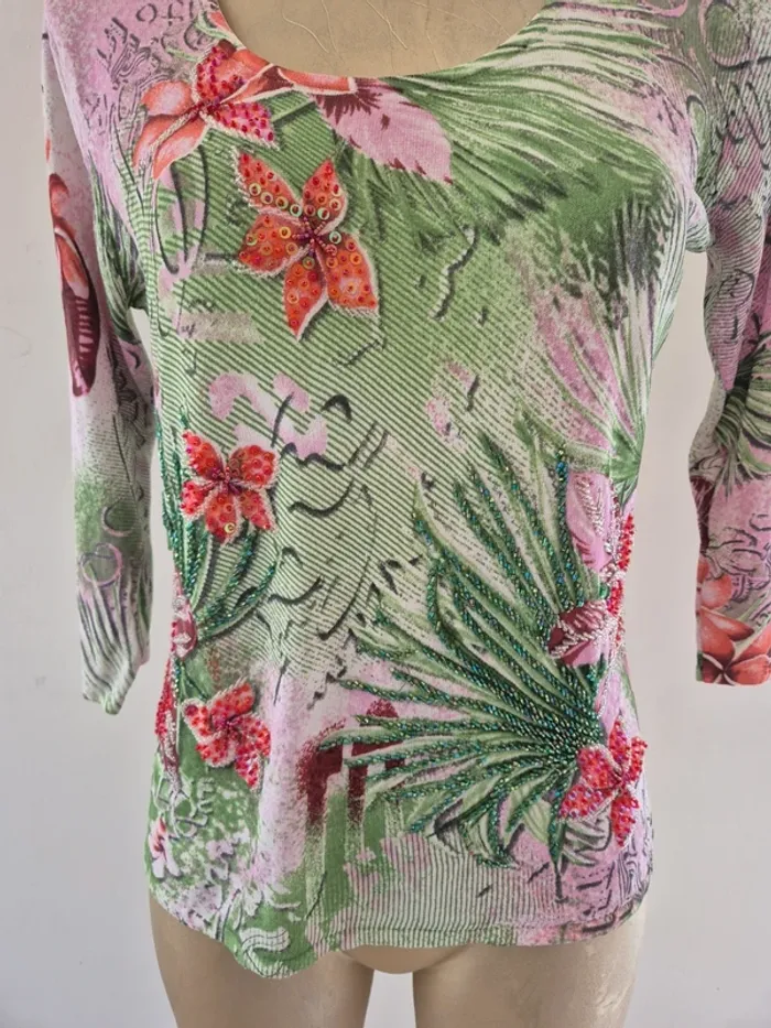 Haut manches 3/4 taille L - photo numéro 2