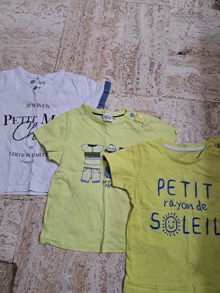 Lot de 14 t-shirts MC bébé garçon 18 mois - photo numéro 3