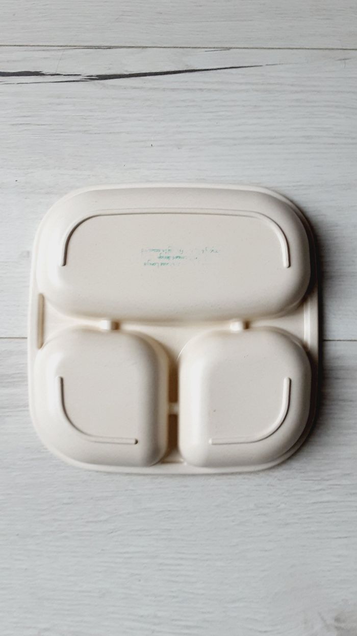 Assiette bébé 3 compartiments biche 18,5 x 18,5 cm - photo numéro 3