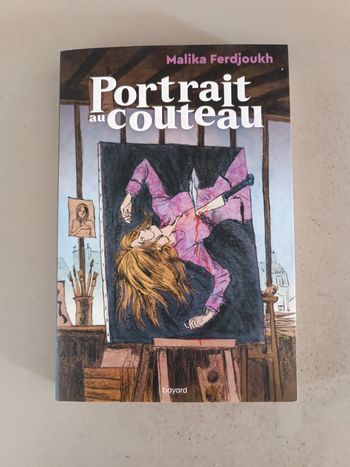 Malika Ferdjoukh portrait au couteau Bayard