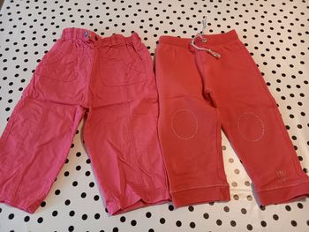 Lot de 2 pantalons fille 18 mois