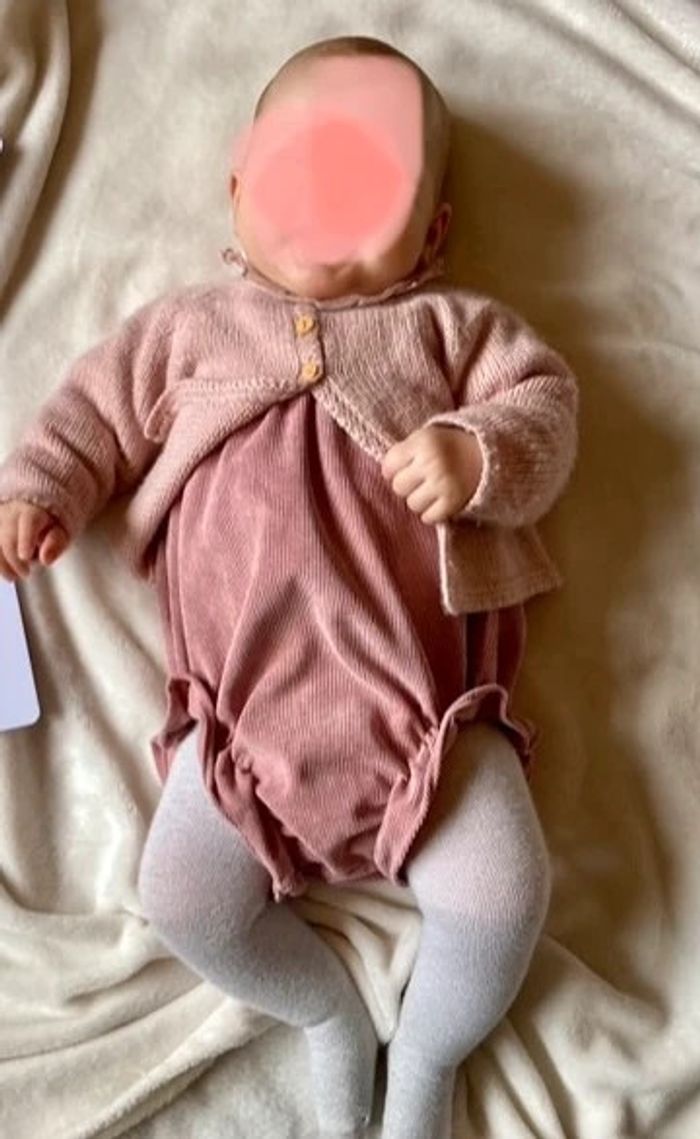 Gilet laine et alpaga rose 6mois Bonton - photo numéro 7