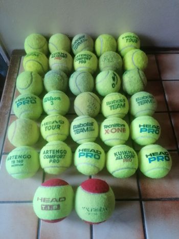 Lot balle de tennis