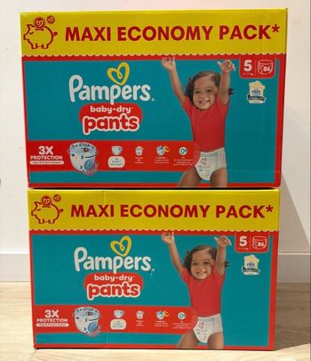 172 couches Pampers pants taille 5