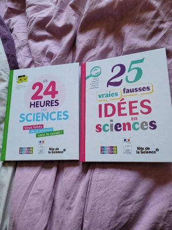 Lot de 2 livres sciences