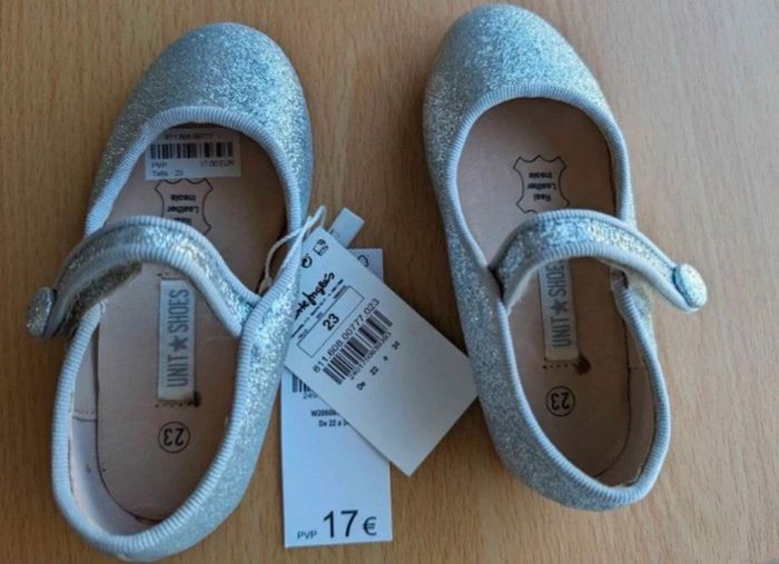 Ballerines pailletées argentées neuves - photo numéro 3
