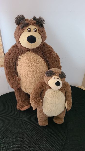 Peluche ours Michka Masha et Michka Simba