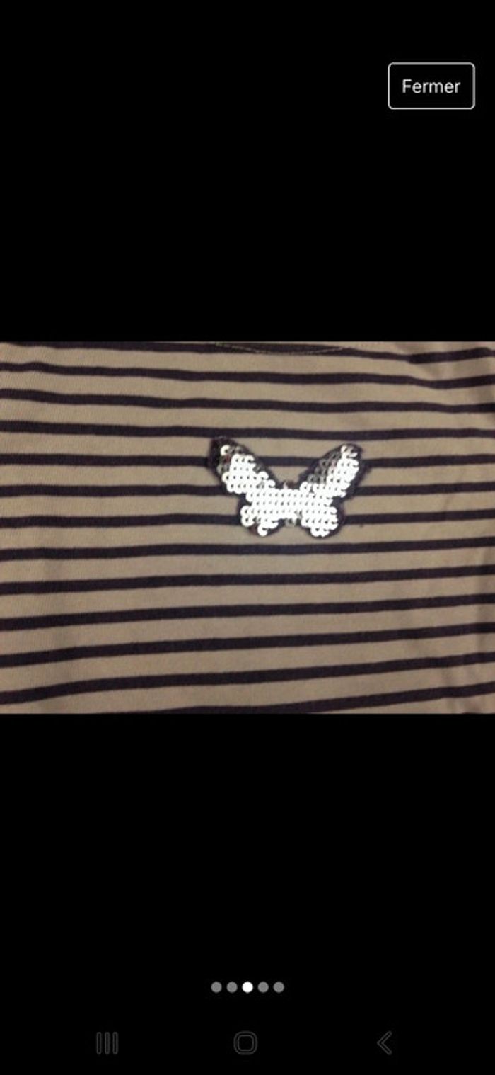 tee shirt manche longue rayure 🤍 - photo numéro 3