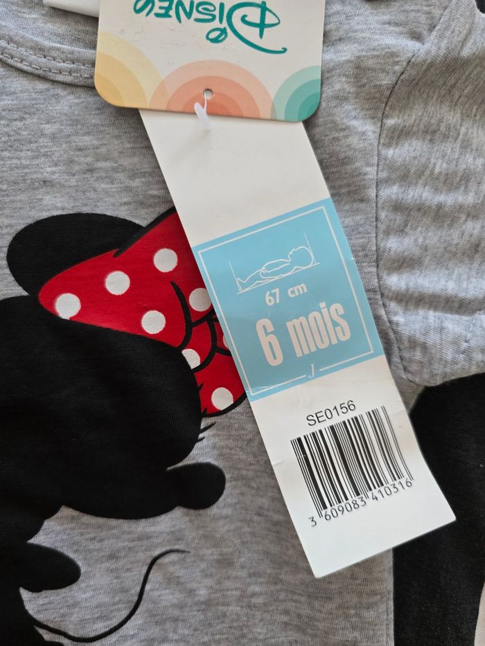 T-shirt minnie 6mois - photo numéro 2