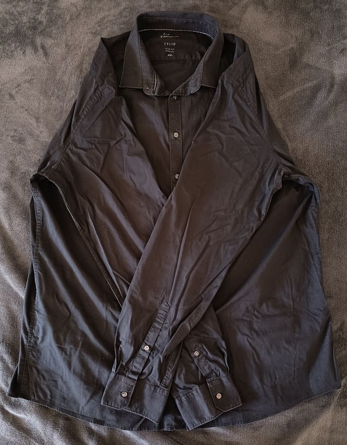 👔 Chemise Noire Slim Fit - XXL / Celio - photo numéro 4