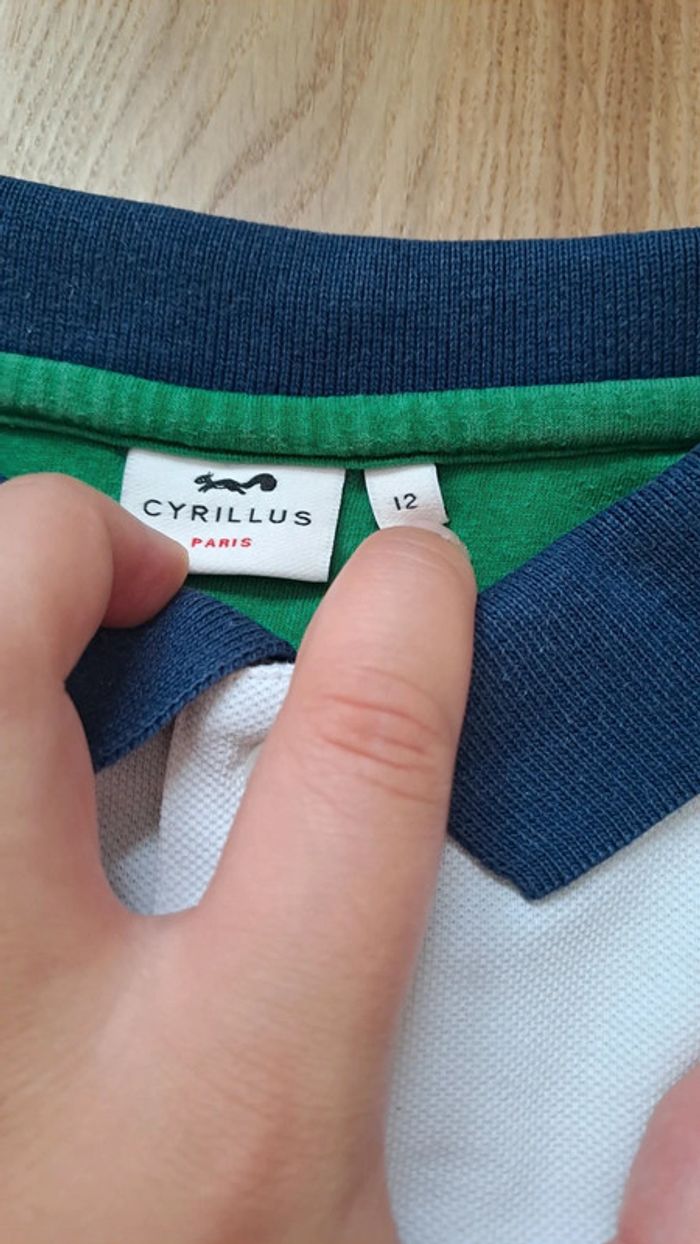 Polo manches courtes blanc Cyrillus - photo numéro 2