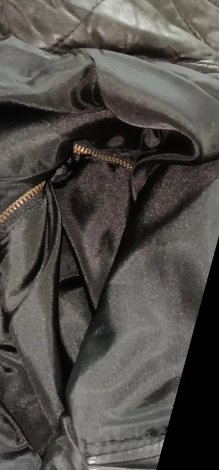 Veste en cuir véritable – Style bomber chic et vintage, prêt à porter ! - photo numéro 5