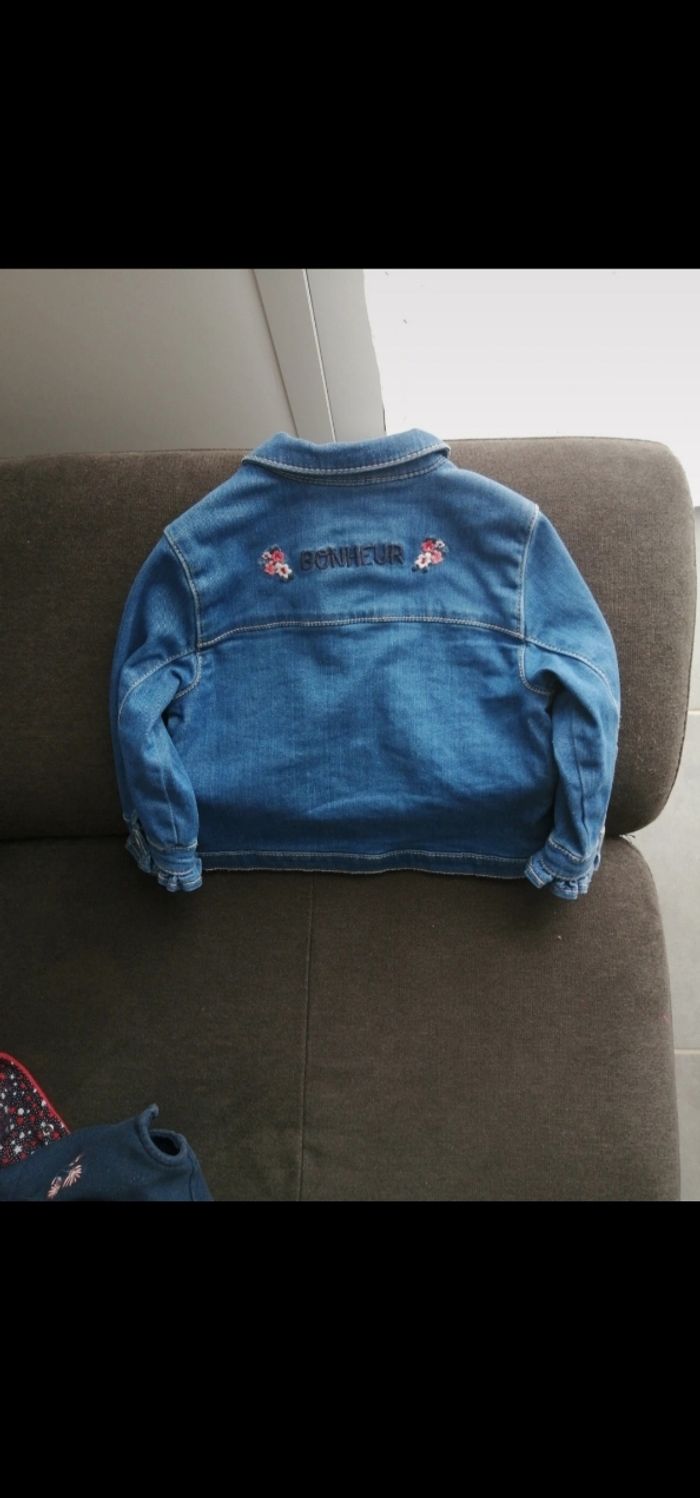 Veste en jean fille 23 mois - photo numéro 3