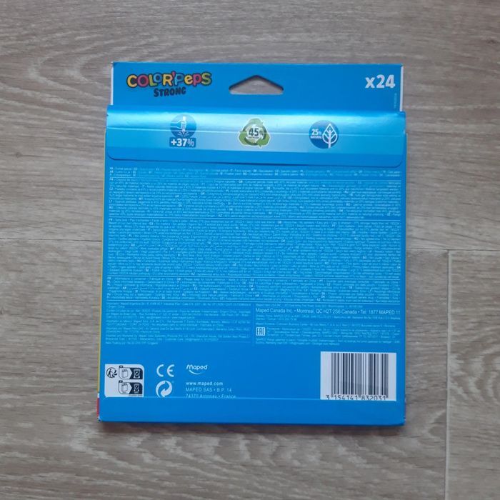 Lot de 24 crayons de couleur Maped Color'peps Strong NEUF - photo numéro 2