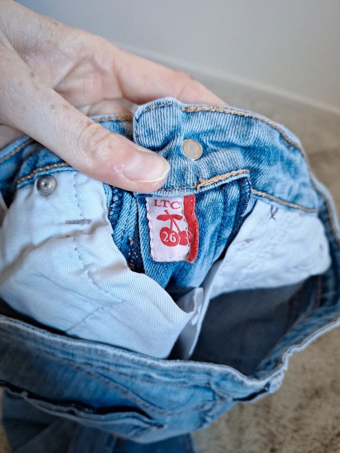 Jeans taille basse le temps de cerises t26 vintage année 2000 #F36S-225 - photo numéro 5