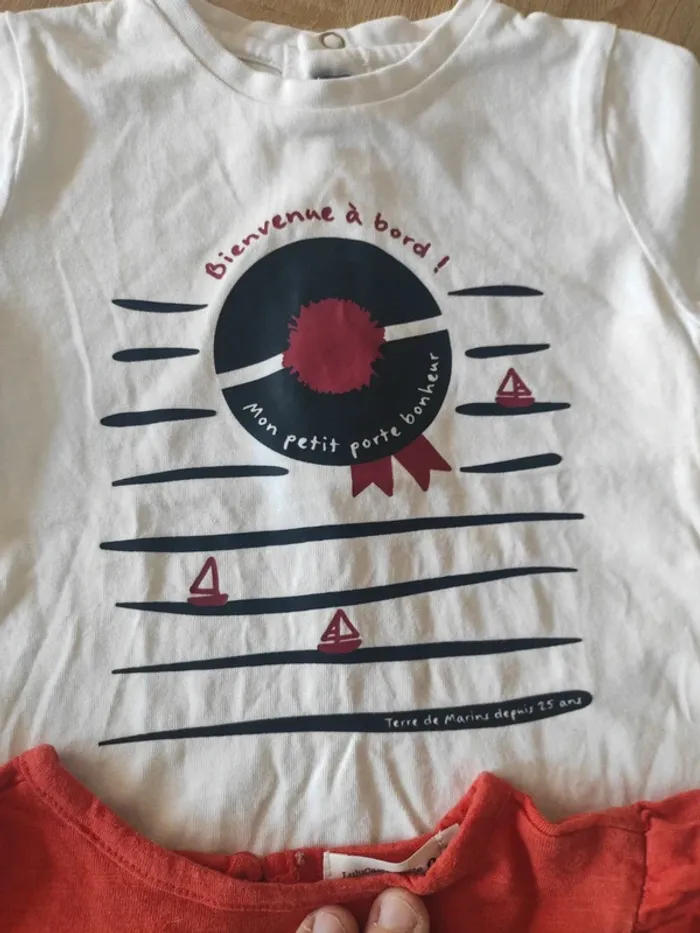 Lot tee shirt bebe fille - photo numéro 4