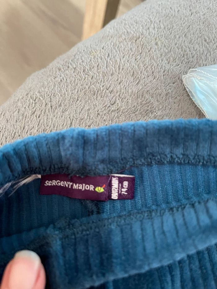 Pantalon velours bleu - photo numéro 3