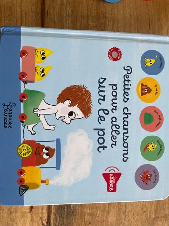 Livre sonore petites chansons pour aller sur le pot