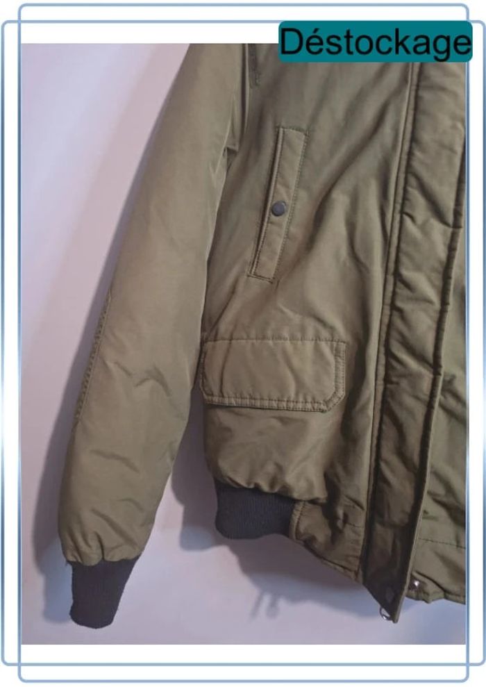 Blouson bershka femme -kaki - taille XS - photo numéro 2