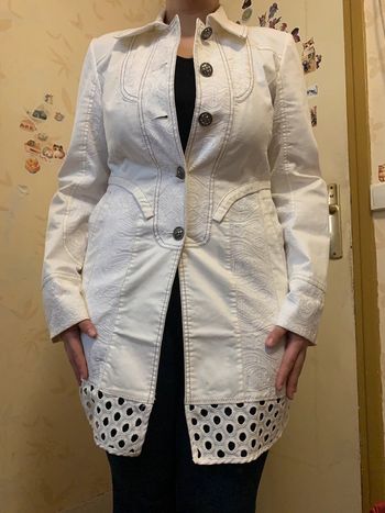 Longue veste blanche taille S/M