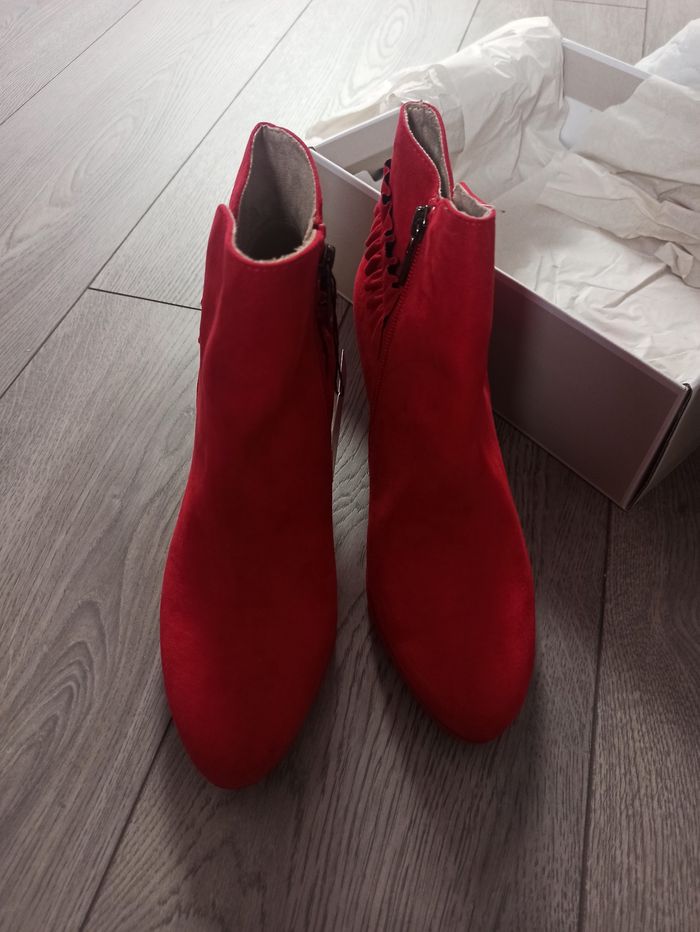 Bottines rouges Tamaris - photo numéro 2