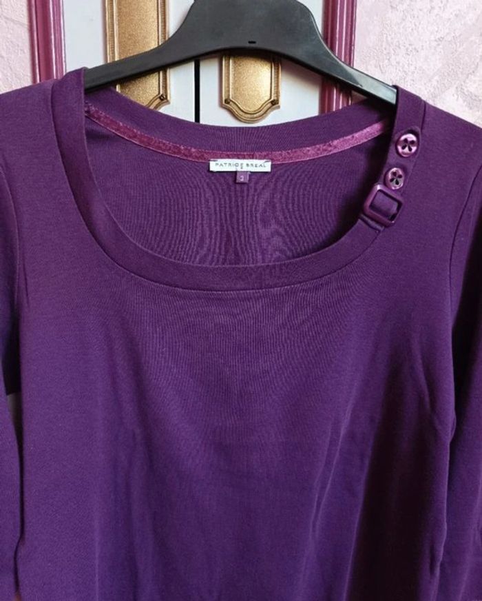 Haut " Bréal" violet T.3(40) - photo numéro 2