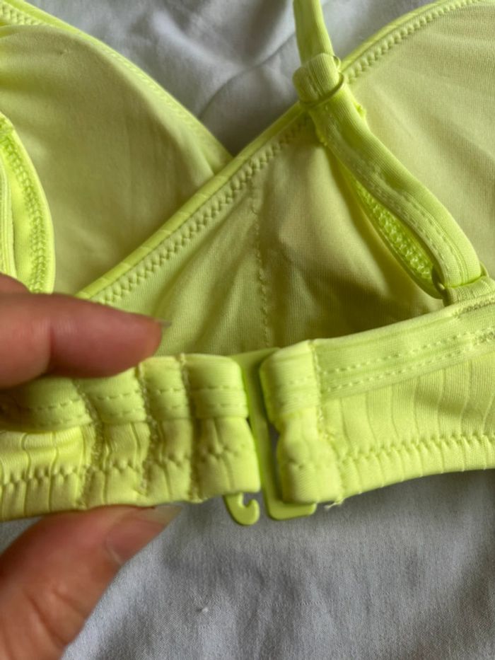 Ensemble set 2 maillots de bain bikini jaune fluo croisé vert taille XS/34 neuf - photo numéro 11