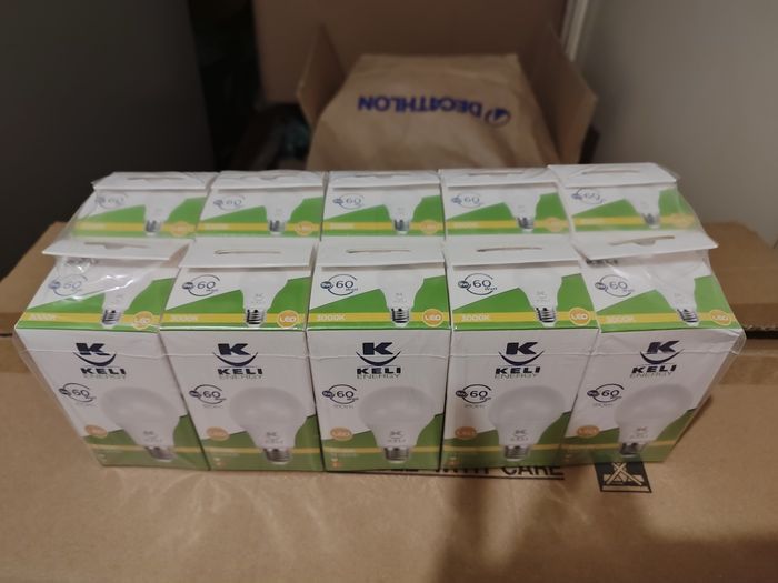 Lot de 10 ampoules LED économiques marque Keli à vis