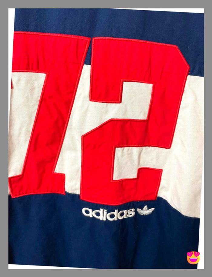 Blouson Teddy Adidas Originals – Taille L – Marine & Blanc - photo numéro 7