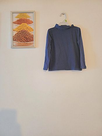 Magnifique sous pull col roulé bleu marine "Palomino by c&a" taille 4 ans