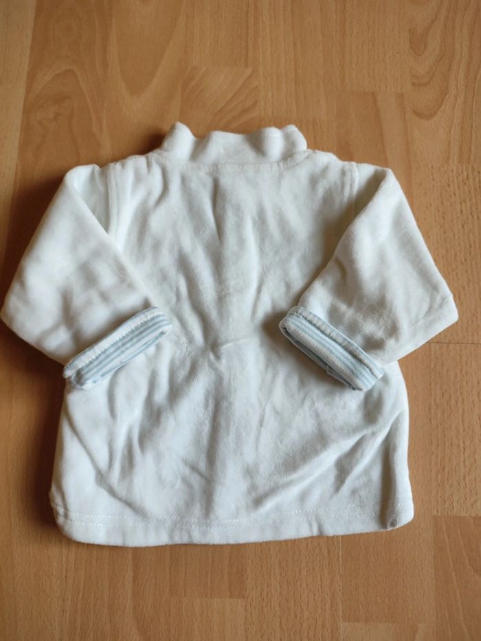 Veste blanche douce neuve Petit Kimbaloo en 3M - photo numéro 2