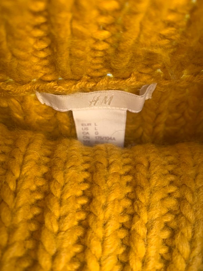 Très joli pull tout doux moutarde taille L/XL - photo numéro 4