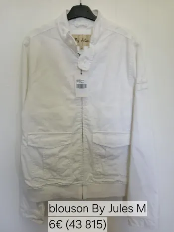 43816 blouson blanc homme M jules