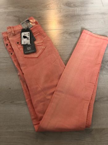 Jean slim rose pale délavé Garcia jean