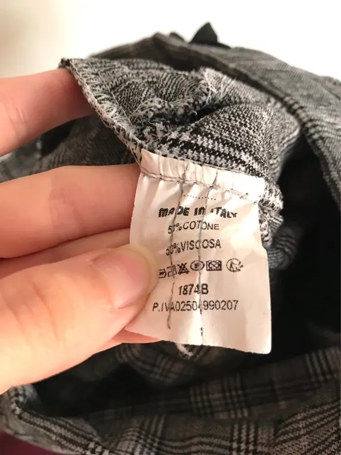 Pantalon à carreaux gris taille 34/36 - photo numéro 11