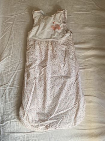 Gigoteuse Vertbaudet rose pâle à pois 12/18 mois