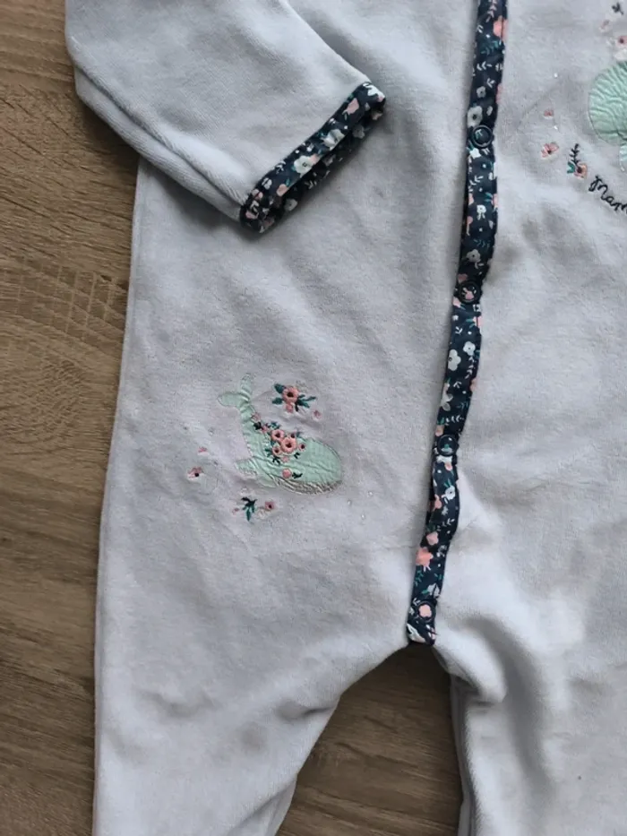 Pyjama maman d amour sergent major 12 mois baleine - photo numéro 2