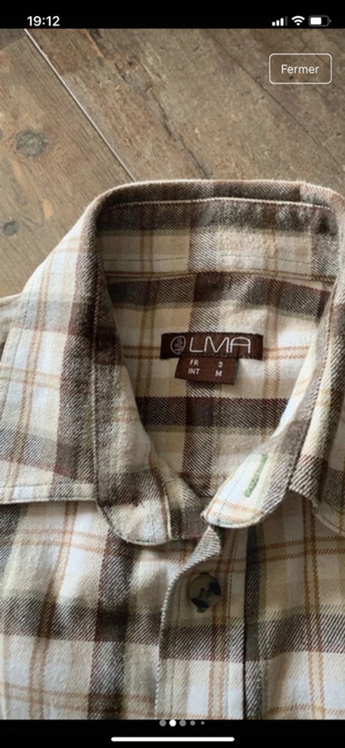 Chemise à carreaux manches longues - photo numéro 2
