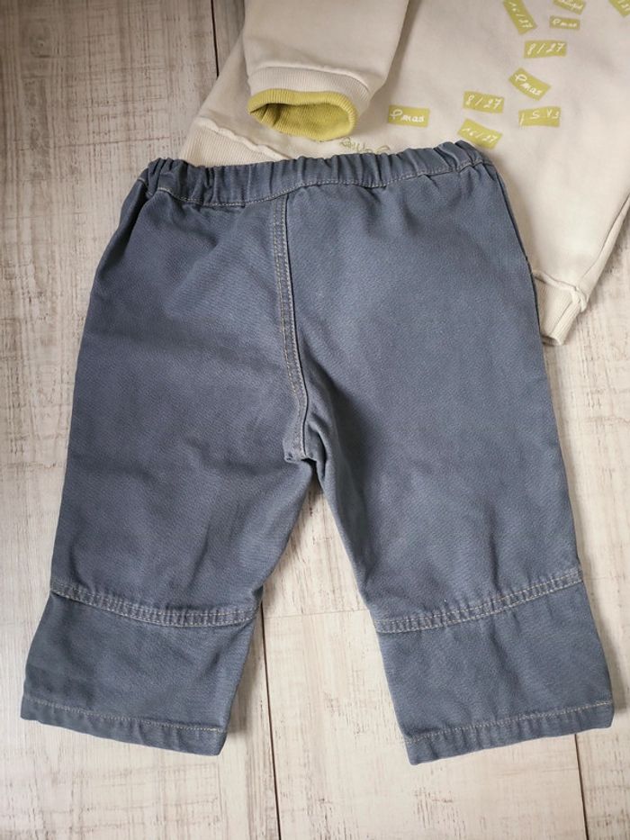 Ensemble bébé garçon 12 mois aubisou très bon état - photo numéro 11