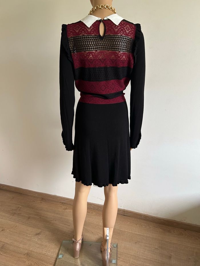 Robe pull noire et bordeaux Morgan taille L TBE - photo numéro 6
