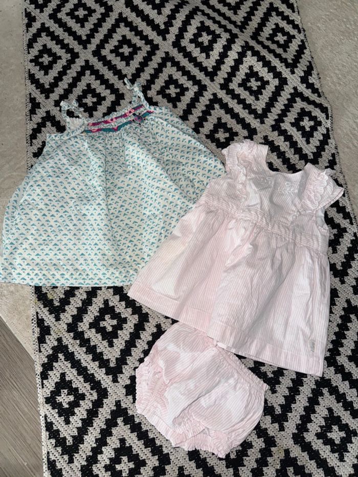 Lot deux jolies robes sergent major 6 mois