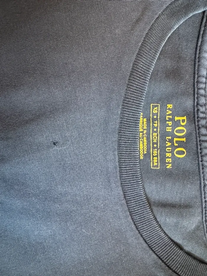 T-shirt manches courtes Ralph Lauren noir gris anthracite homme - photo numéro 8