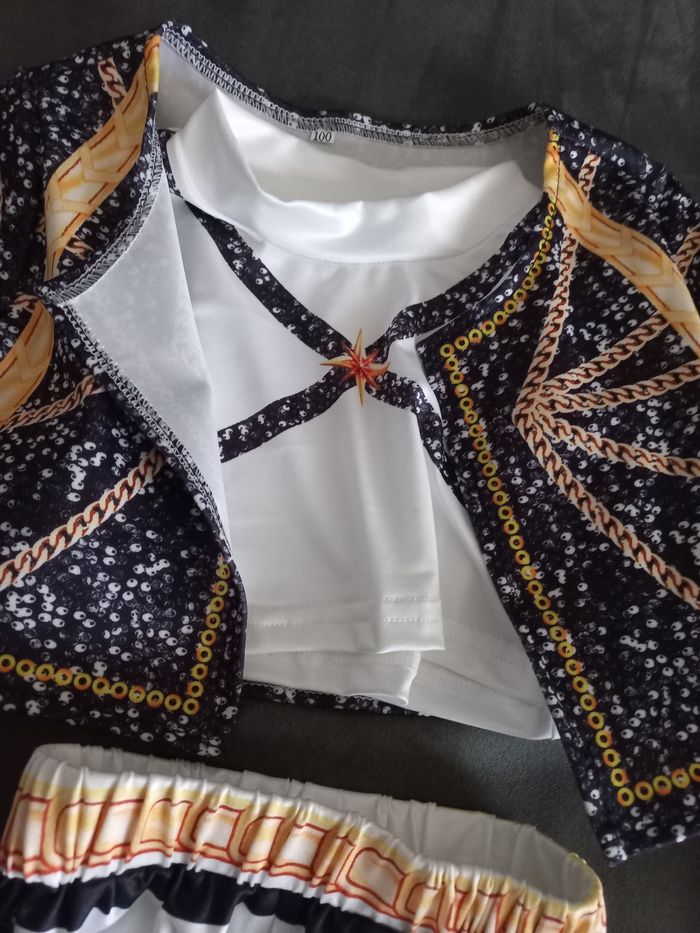 Ensemble veste short haut kpop k-pop demon hunters hunter 3/4 ans - photo numéro 2