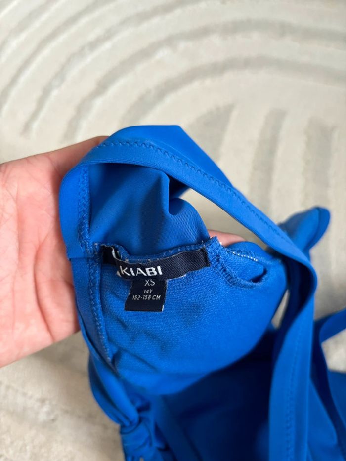 Haut de maillot de bain bleu électrique - photo numéro 2