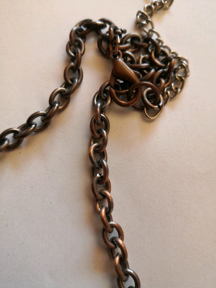 Collier bronze effet usé - photo numéro 3