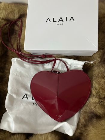 Sac le coeur bordeaux verni