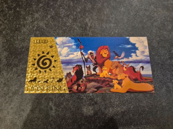 Billet OR à collectionner Le Roi Lion Disney - photo numéro 2