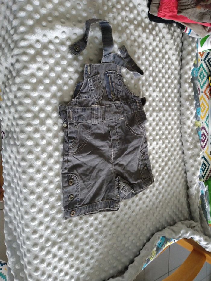 Salopette short grain de blé 3 mois