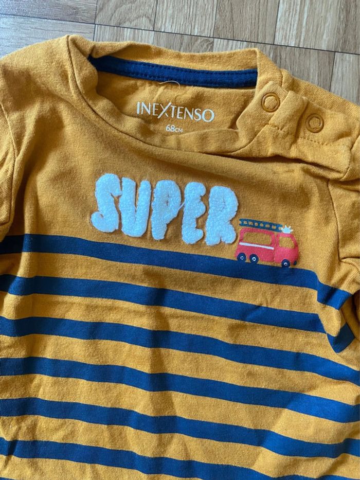 T-shirt à manches longues In Extenso 3/6 mois - photo numéro 2