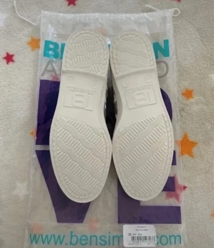 Tennis Bensimon neuves T38 gris clair à pois blancs – baskets femme tendance - photo numéro 2